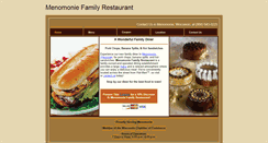 Desktop Screenshot of menomoniefamilyrestaurant.com